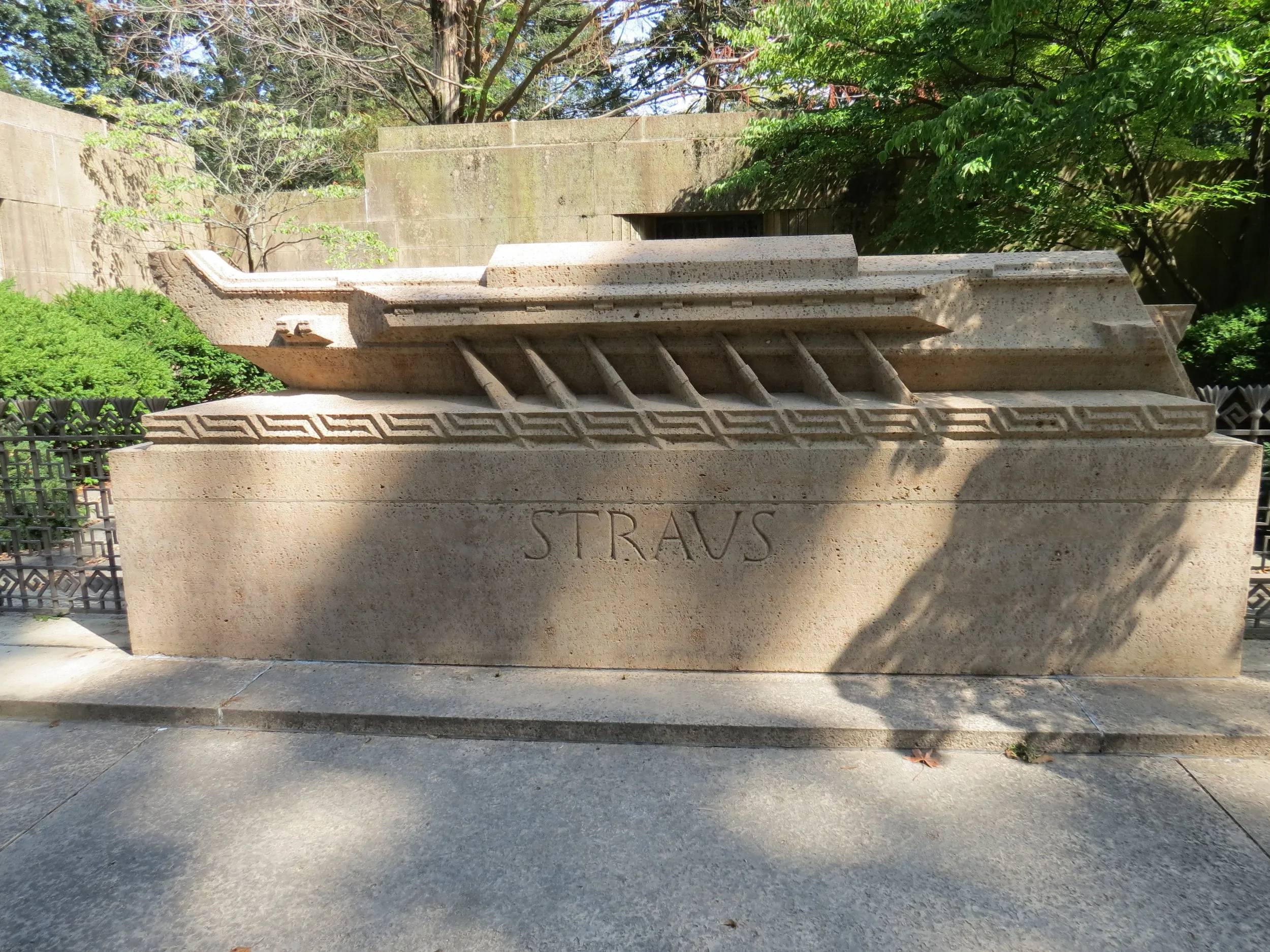 Front of the funeral barge, Woodlawn Cemetery, The Bronx