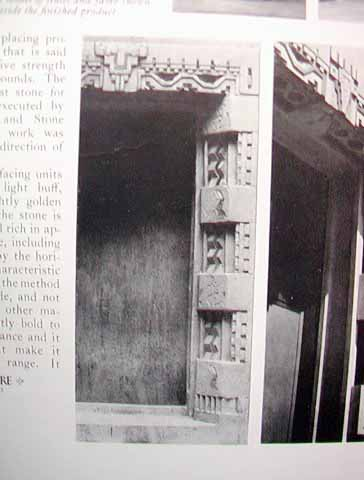 Indian doorway, right side, Wichita Art Museum · 1935