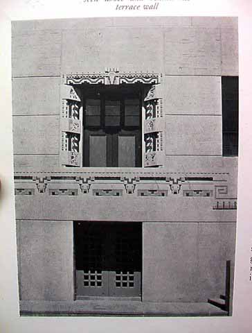 Indian terrace wall detail, Wichita Art Museum · 1935
