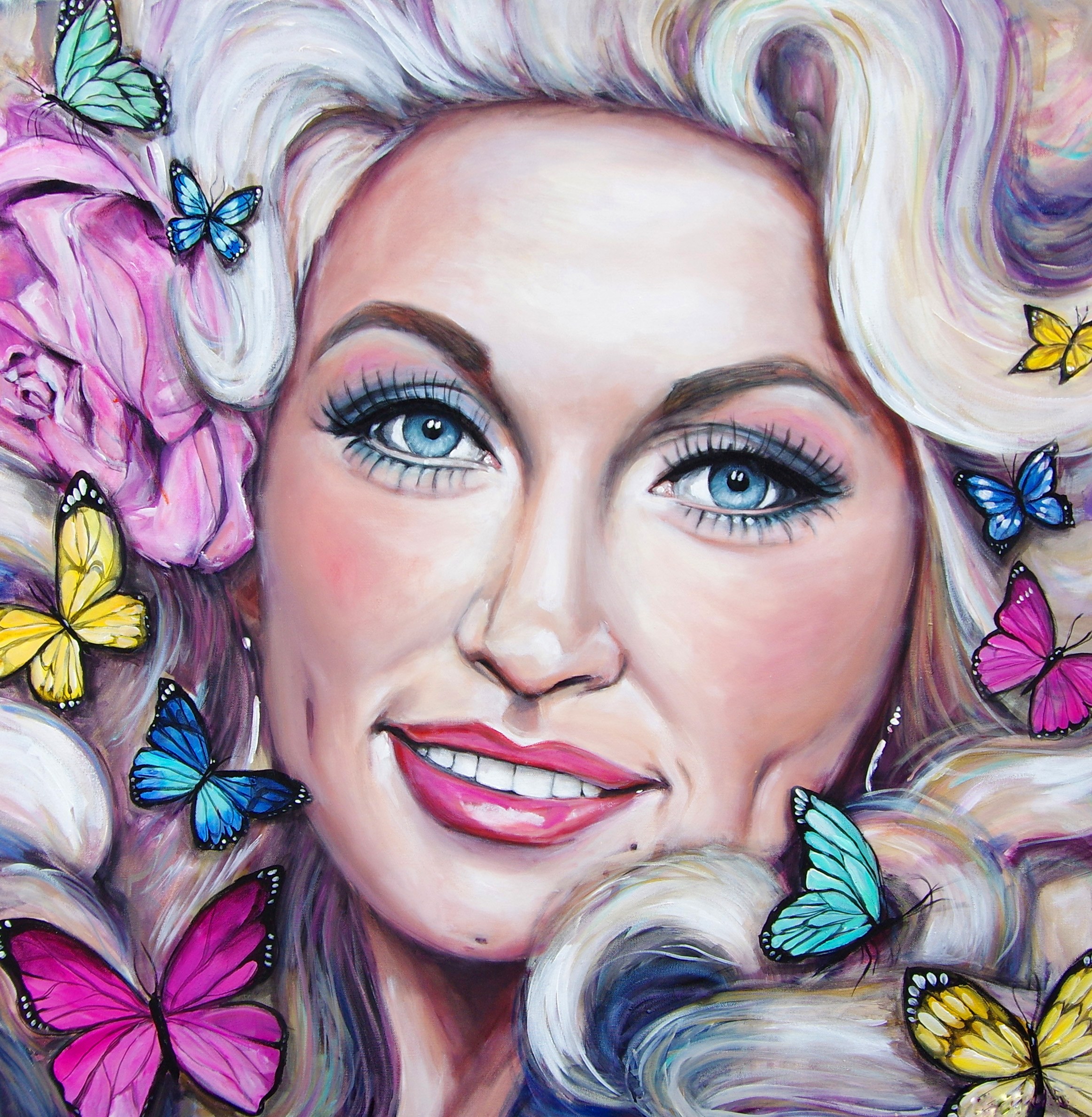 Dolly with butterflies artwork