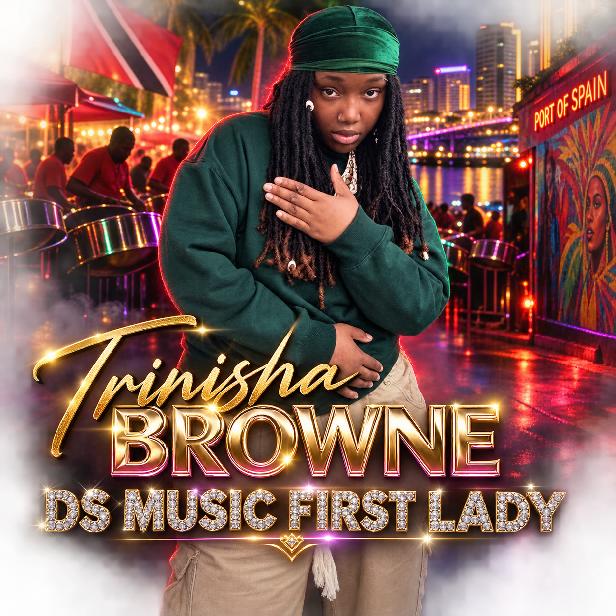 Trinisha Browne in Port of Spain, Trinidad