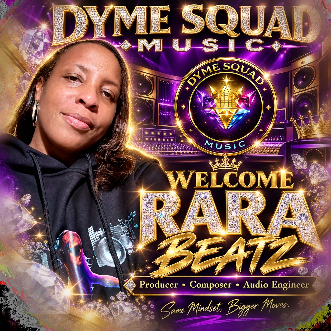Rara Beatz, producer, composer, and audio engineer at Dyme Squad Music