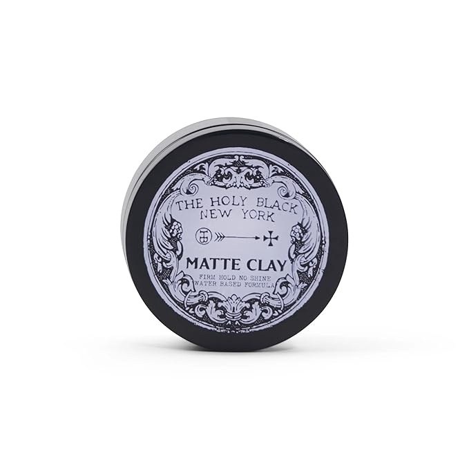 The Holy Black Matte Clay Hair Pomade 4oz
