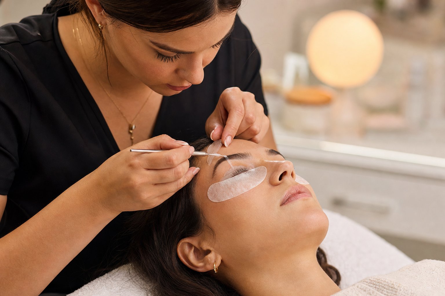 Lash Tint service at The Color Room