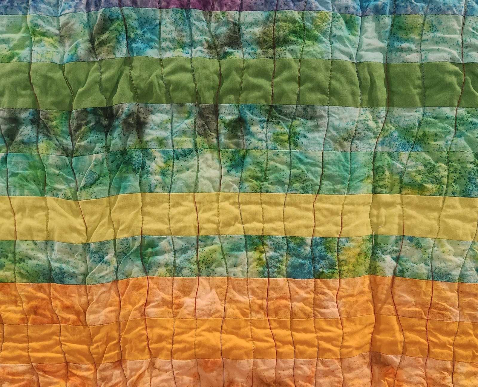 Rainbow Baby Quilt, Handmade Toddler Blanket, Colorful Cotton Nursery Quilt, Rainbow Nursery Decor, Baby Shower Gift, Toddler Bed Blanket, view 3