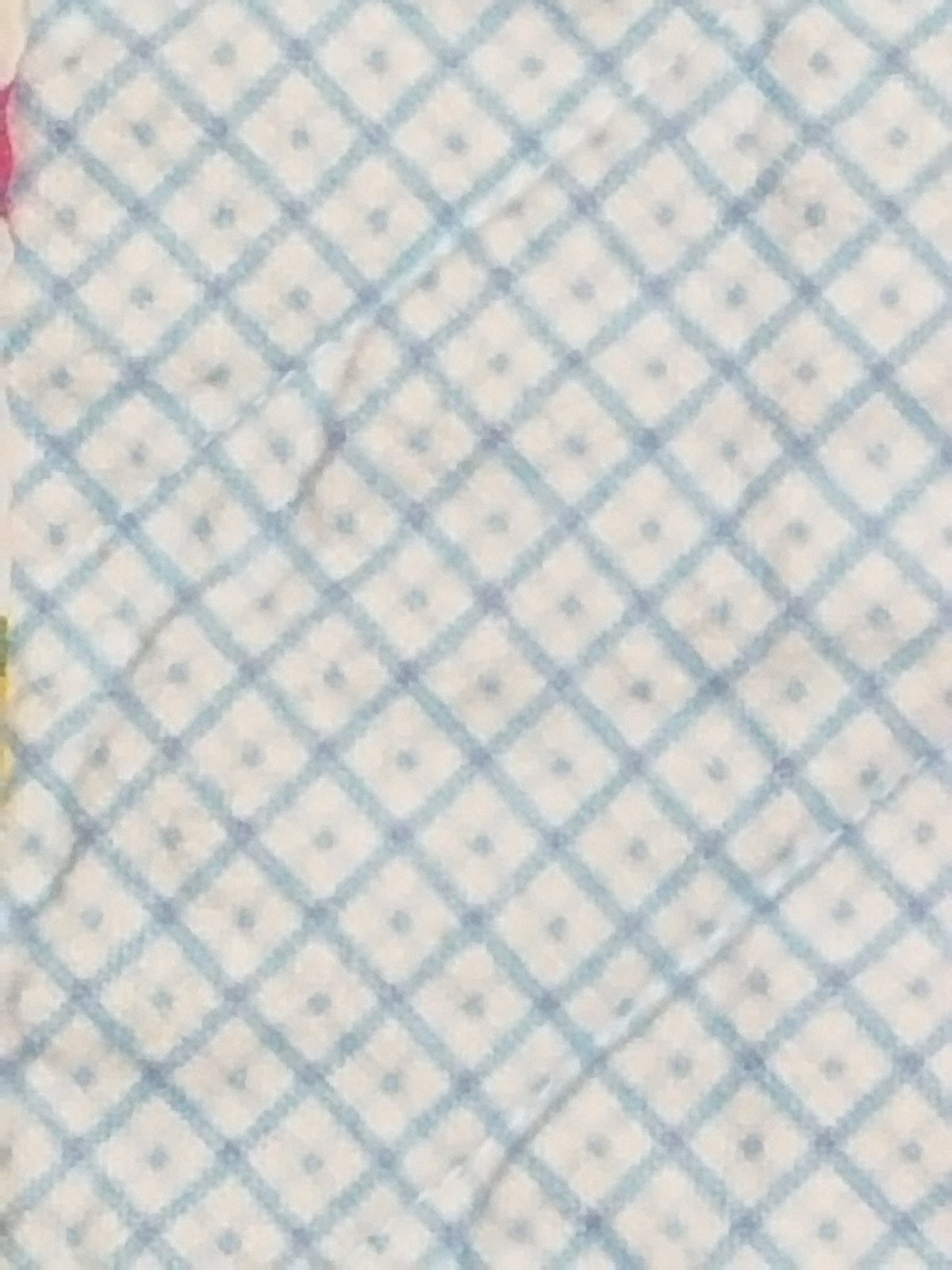 Handmade Log Cabin Baby Quilt, Colorful Patchwork Flannel Stroller Blanket (31"x34"), Baby Shower Gift, view 6
