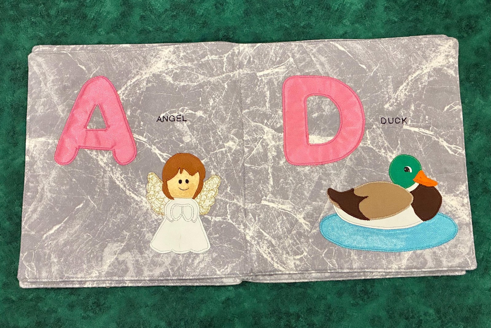 Adoption Gift Personalized Name Book, Cloth Keepsake for Adopted or Foster Child, Welcome Home Gift, Gotcha Day Gift, Handmade Baby Book, view 5