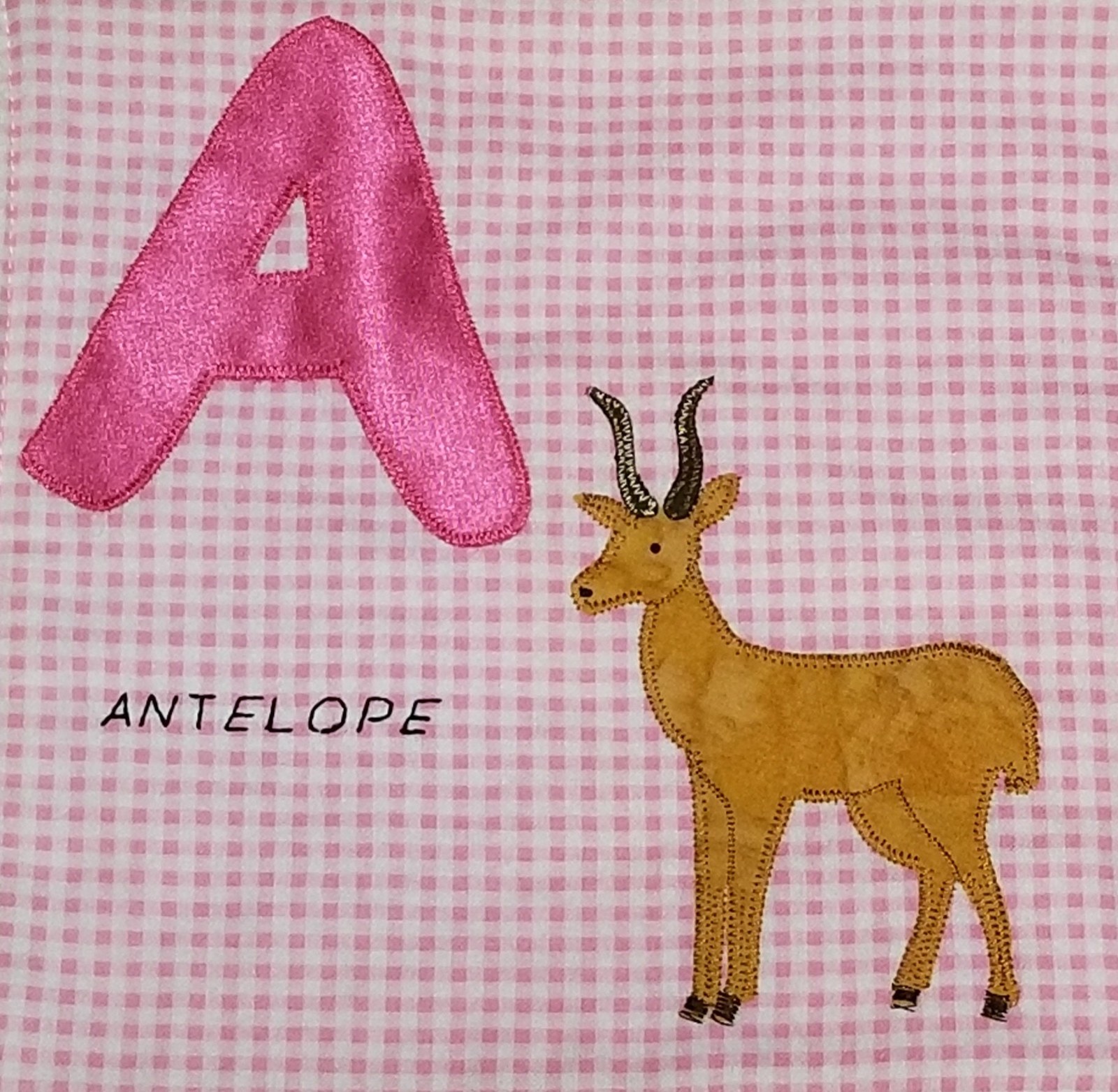 Grandparent Gift Personalized Baby Name Book, Godparent Gift Cloth Keepsake, Custom Handmade Gift for Grandchild or Godchild, view 9