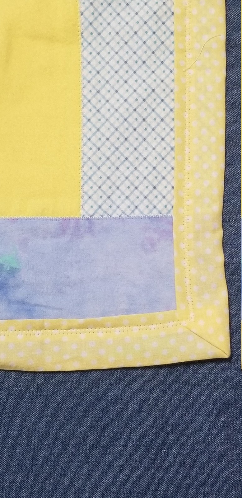 Handmade Flannel Baby Quilt, Pastel Hands and Feet Patchwork, Crib Quilt, Baby Shower Gift, New Baby Gift, Nursery Decor, view 6