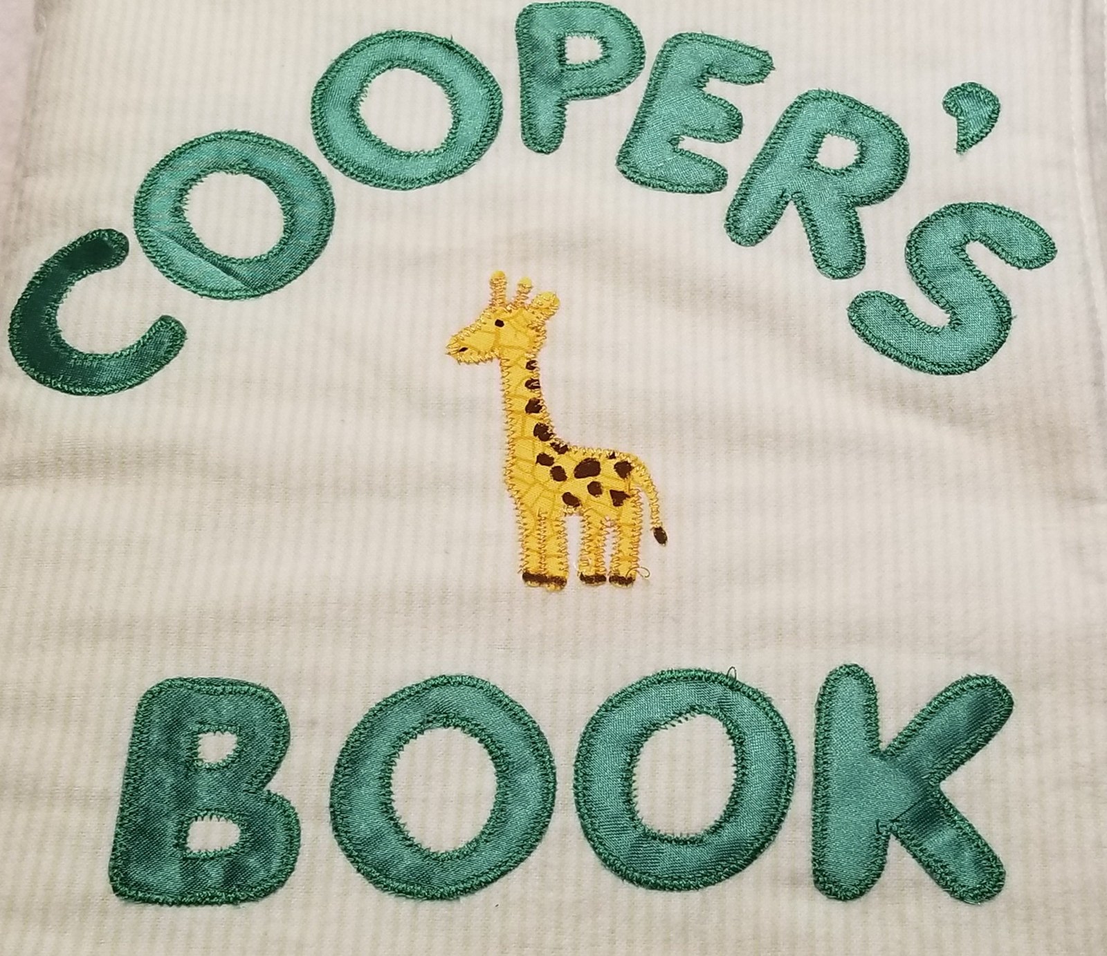 First Birthday Gift Personalized Name Book, Soft Flannel Cloth Quiet Book for Baby and Toddler, Custom Milestone Keepsake, Handmade Book