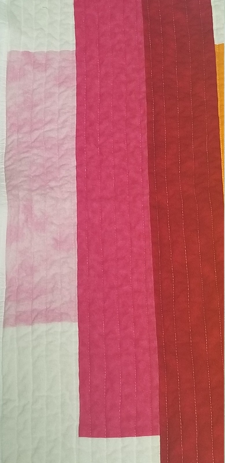 Rainbow Heart Baby Quilt, Handmade Flannel Crib Blanket, Colorful Nursery Quilt (41"x54"), view 2