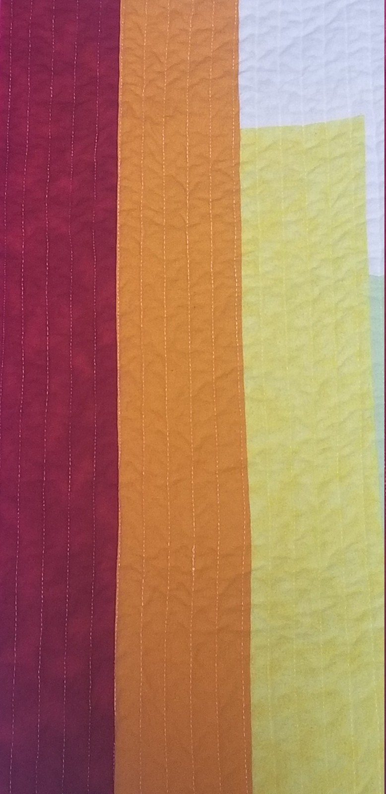Rainbow Heart Baby Quilt, Handmade Flannel Crib Blanket, Colorful Nursery Quilt (41"x54"), view 3