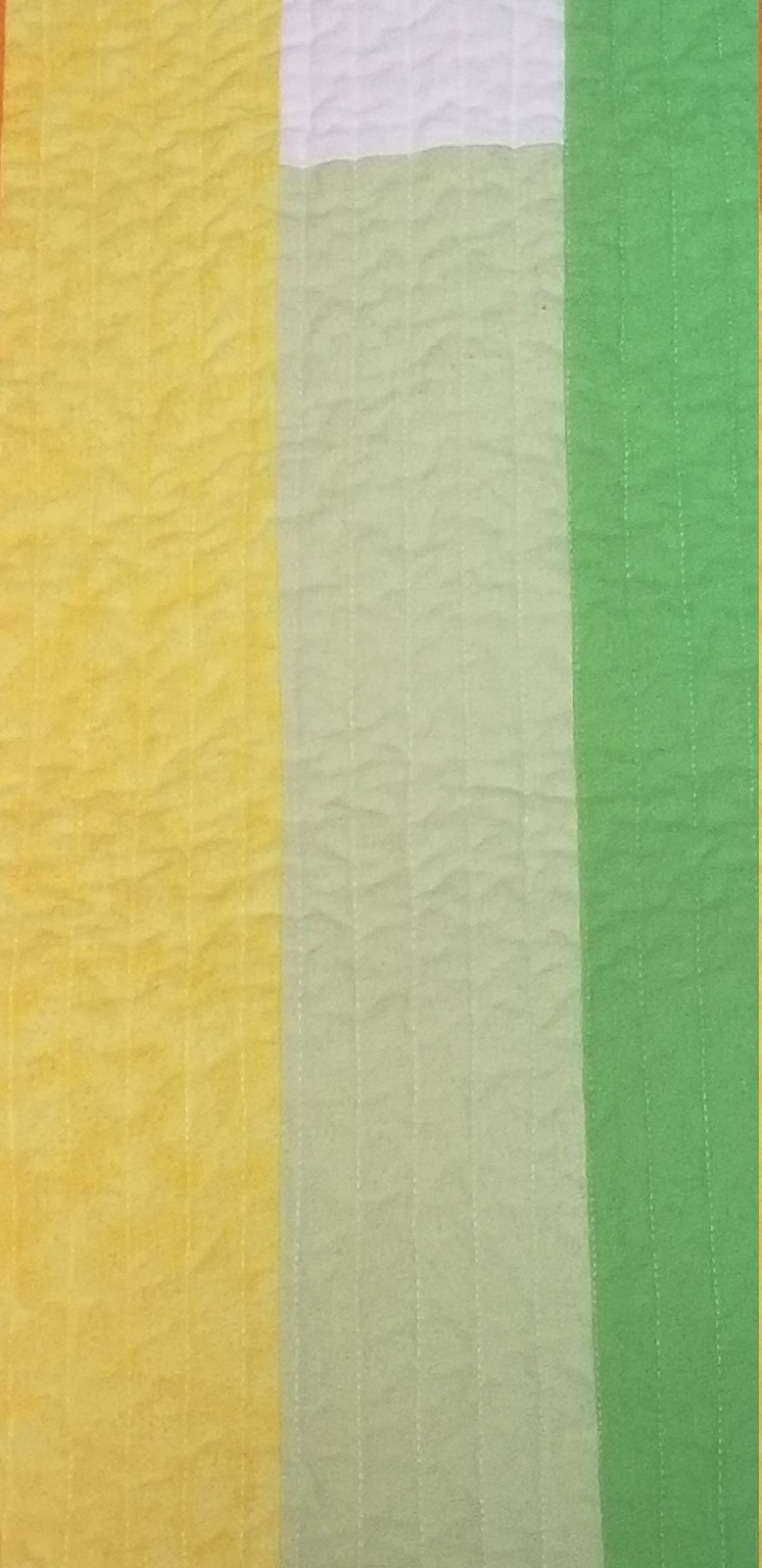 Rainbow Heart Baby Quilt, Handmade Flannel Crib Blanket, Colorful Nursery Quilt (41"x54"), view 4