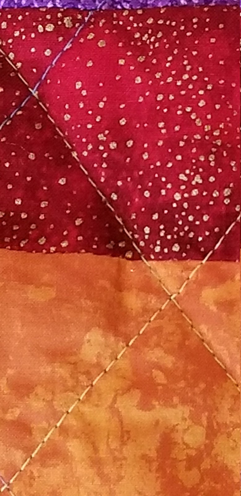 One-of-a-Kind Rainbow Diamond Quilt, a Gender Neutral Nursery Blanket, view 2