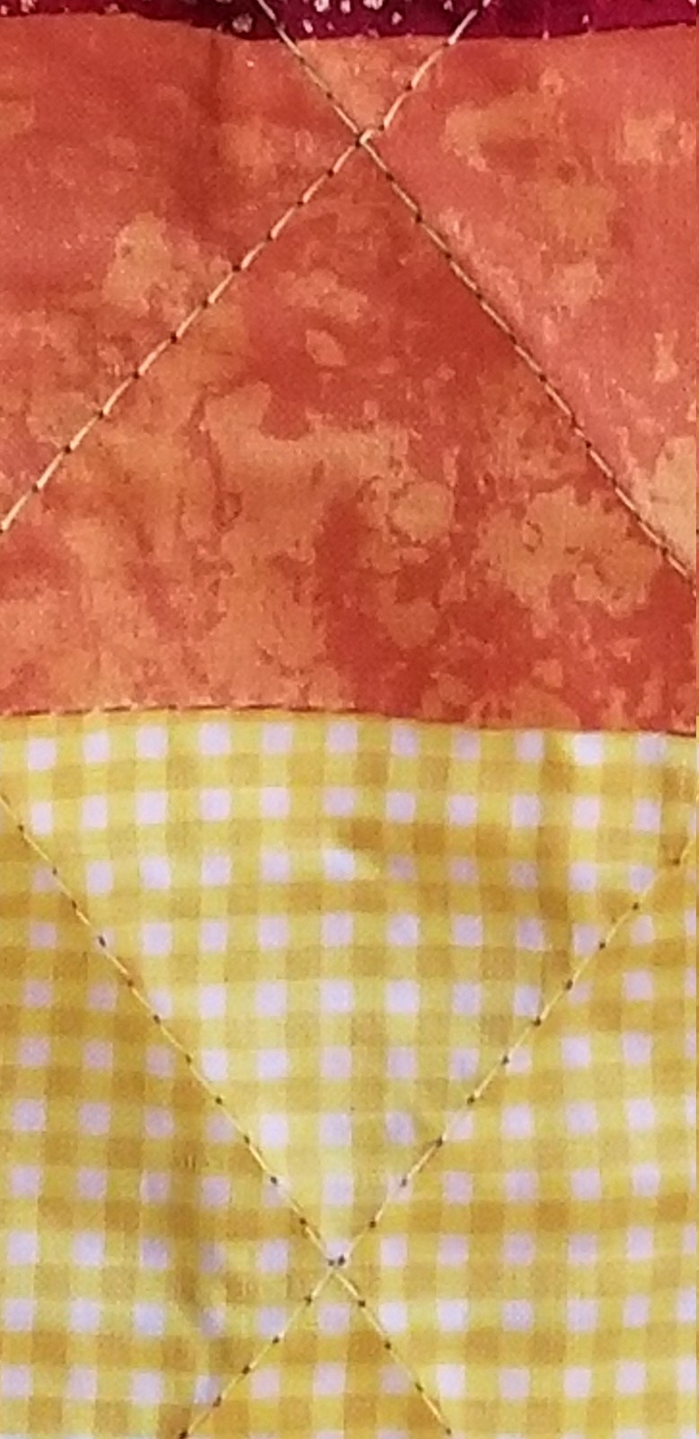 One-of-a-Kind Rainbow Diamond Quilt, a Gender Neutral Nursery Blanket, view 3
