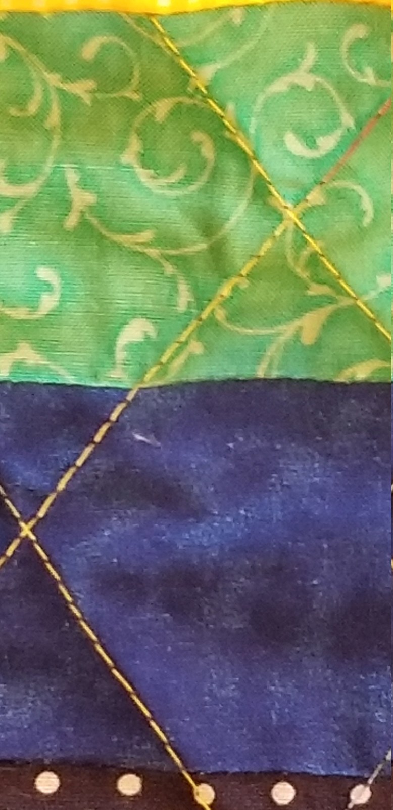 One-of-a-Kind Rainbow Diamond Quilt, a Gender Neutral Nursery Blanket, view 5