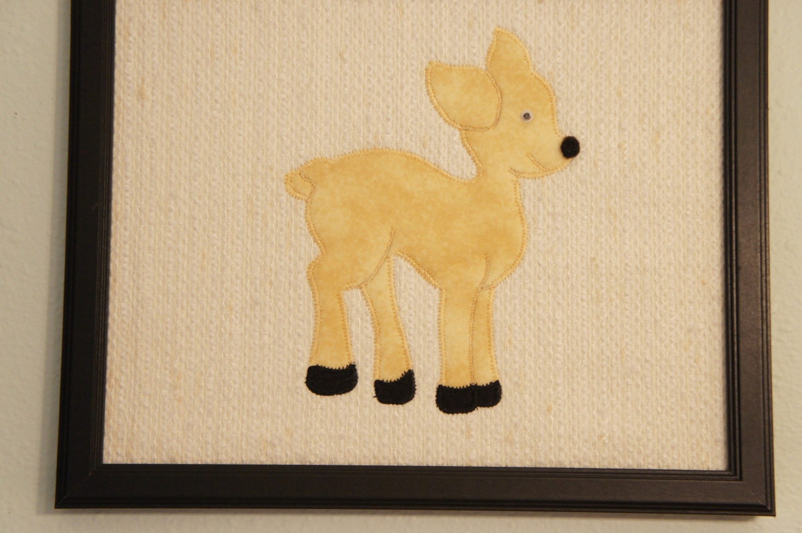 Woodland Animal Applique Wall Art Set, Fox Deer Raccoon Hedgehog Nursery Decor, view 2