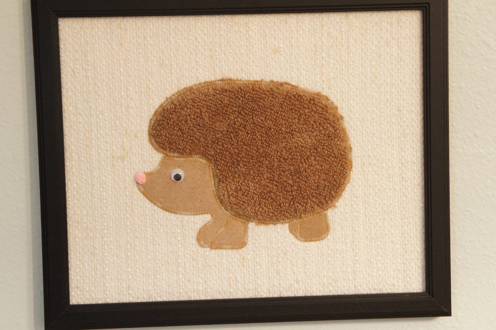 Woodland Animal Applique Wall Art Set, Fox Deer Raccoon Hedgehog Nursery Decor, view 3