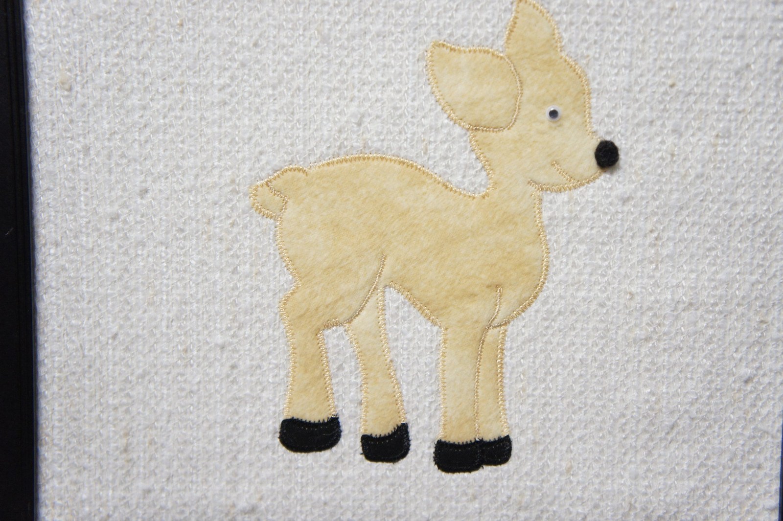 Woodland Animal Applique Wall Art Set, Fox Deer Raccoon Hedgehog Nursery Decor, view 7