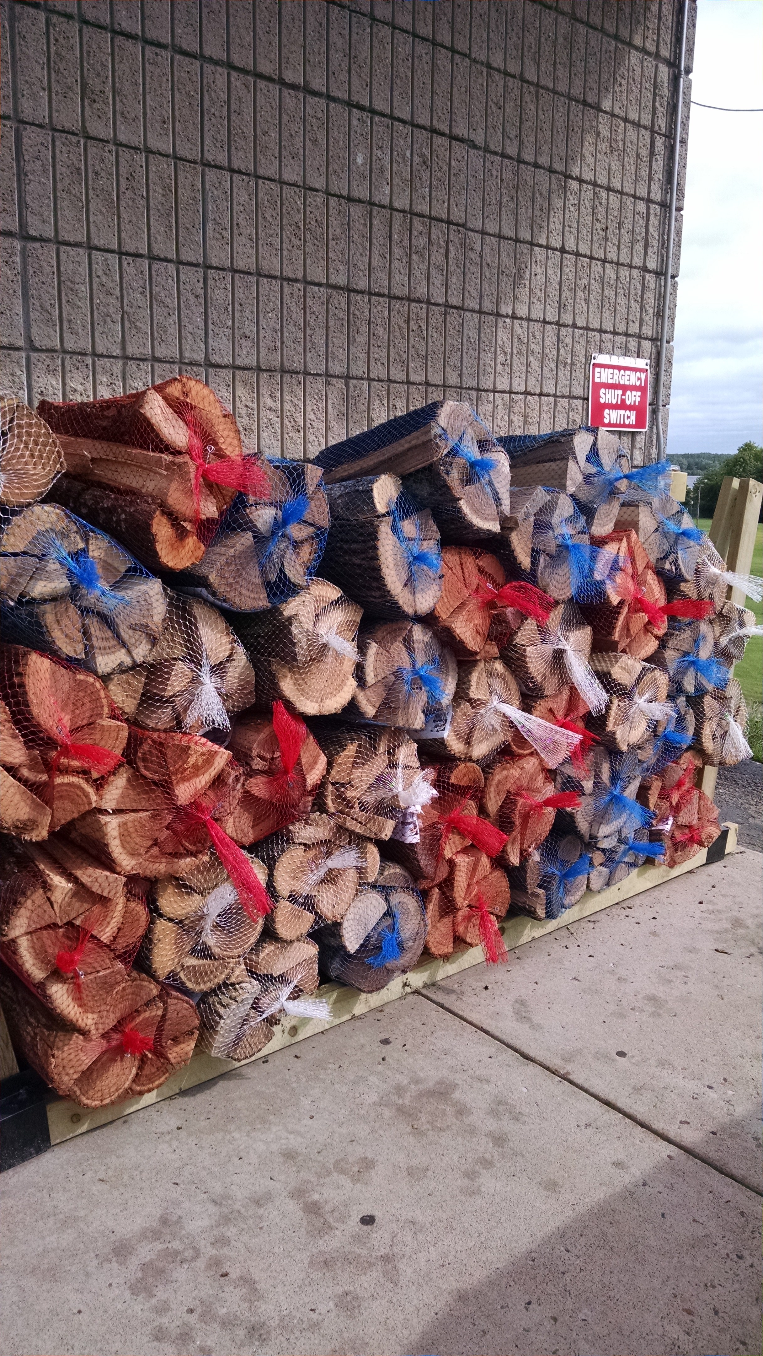 Bagged mixed-hardwood firewood