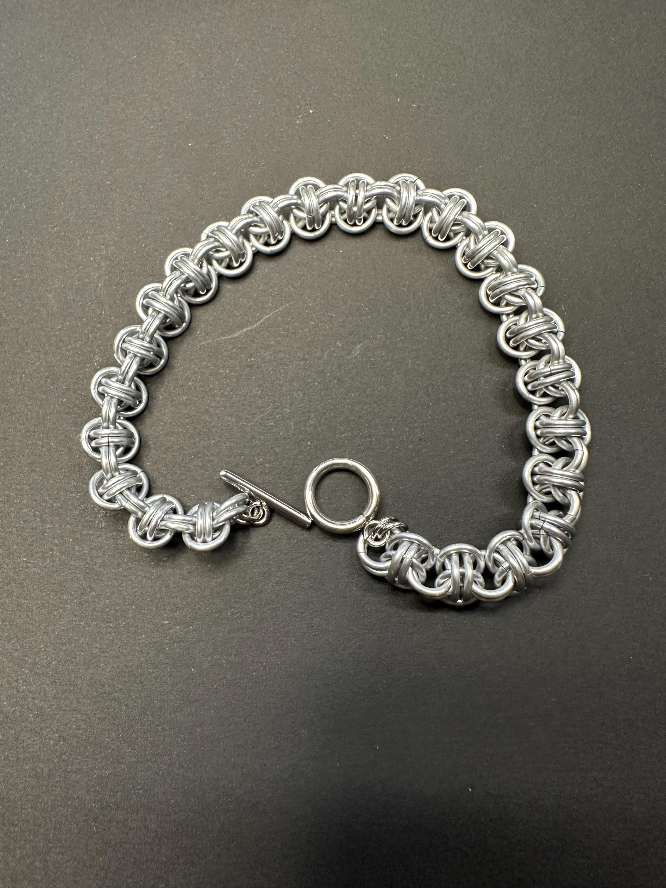 Barrel Weave Chainmail Bracelet