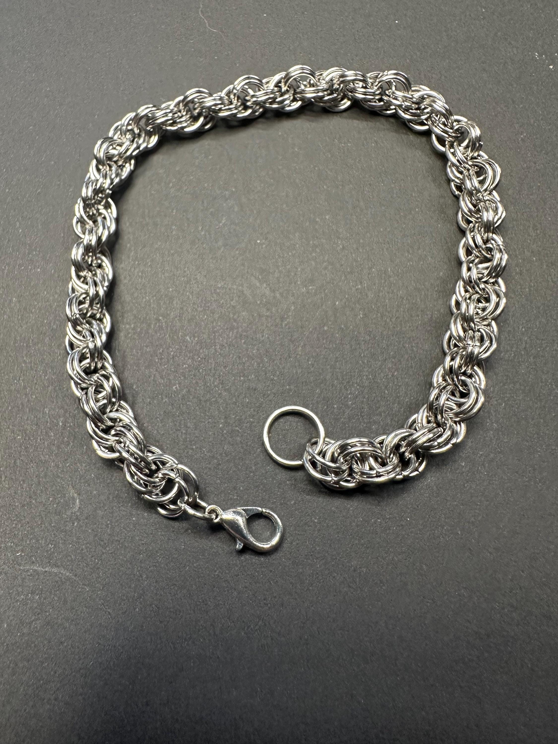 Rope Weave Chainmail Bracelet
