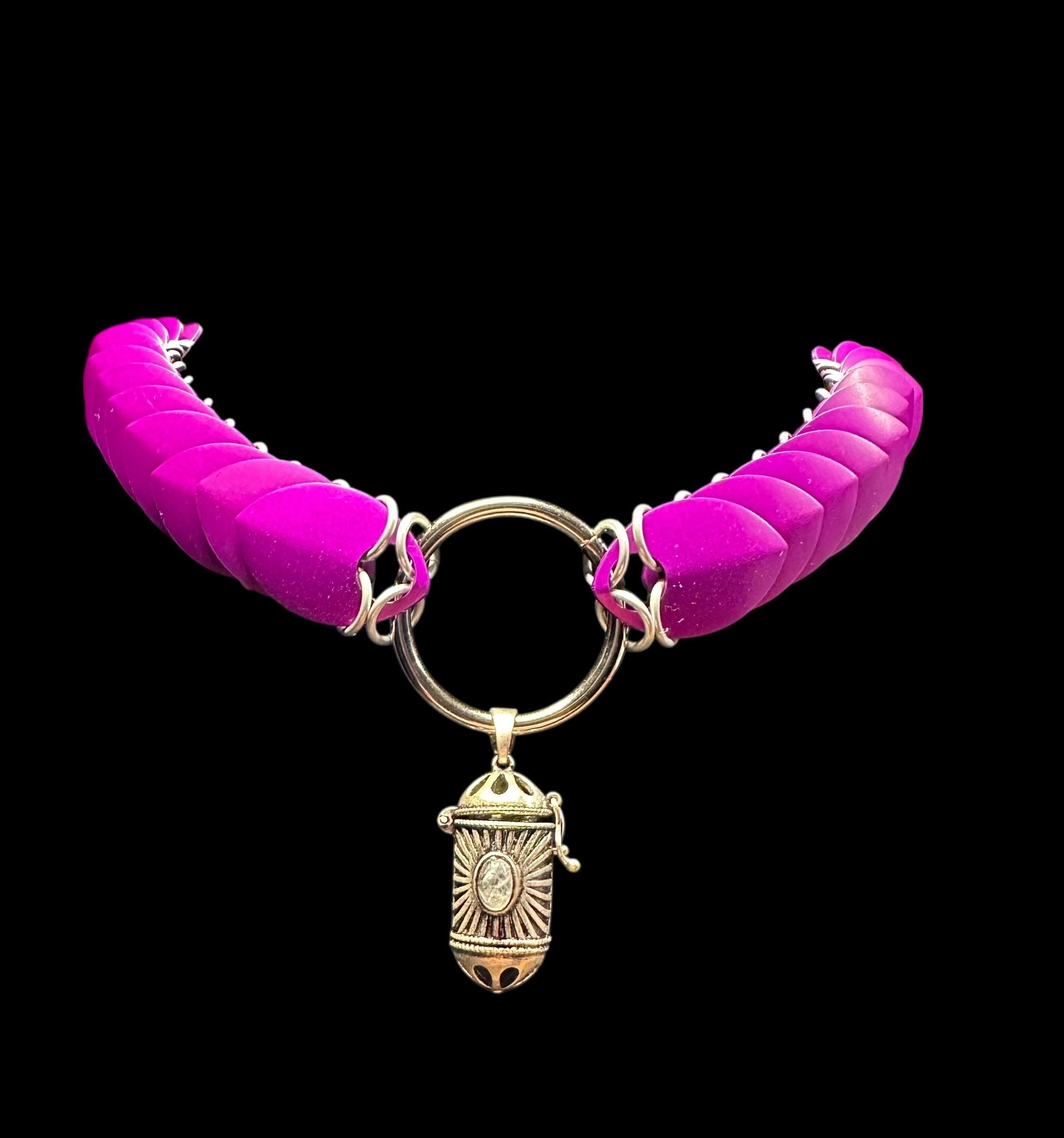 Violet Dragon Scale Choker