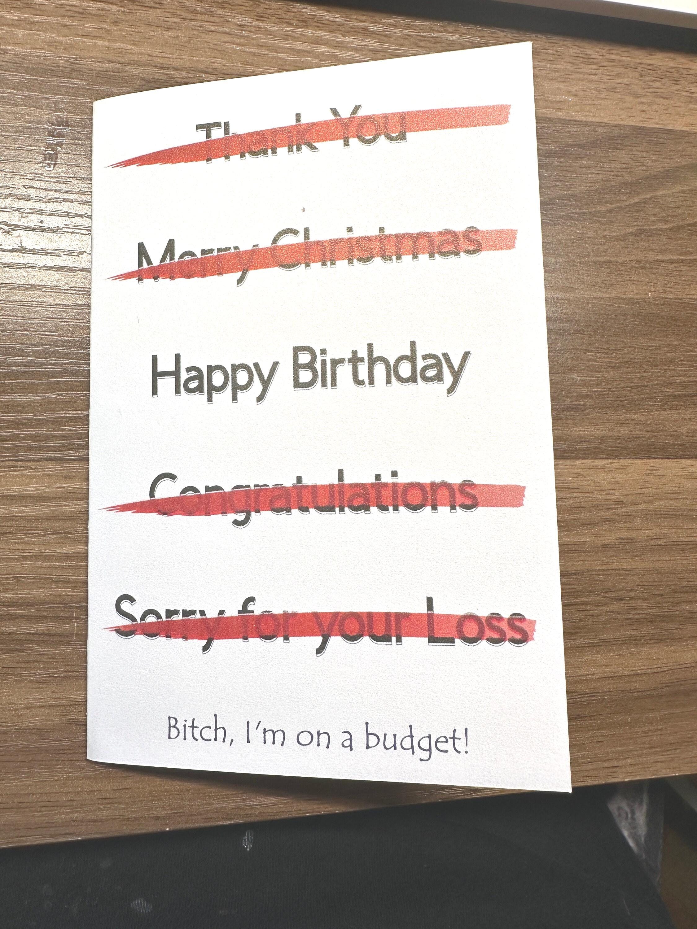 Budget Birthday Greeting Card