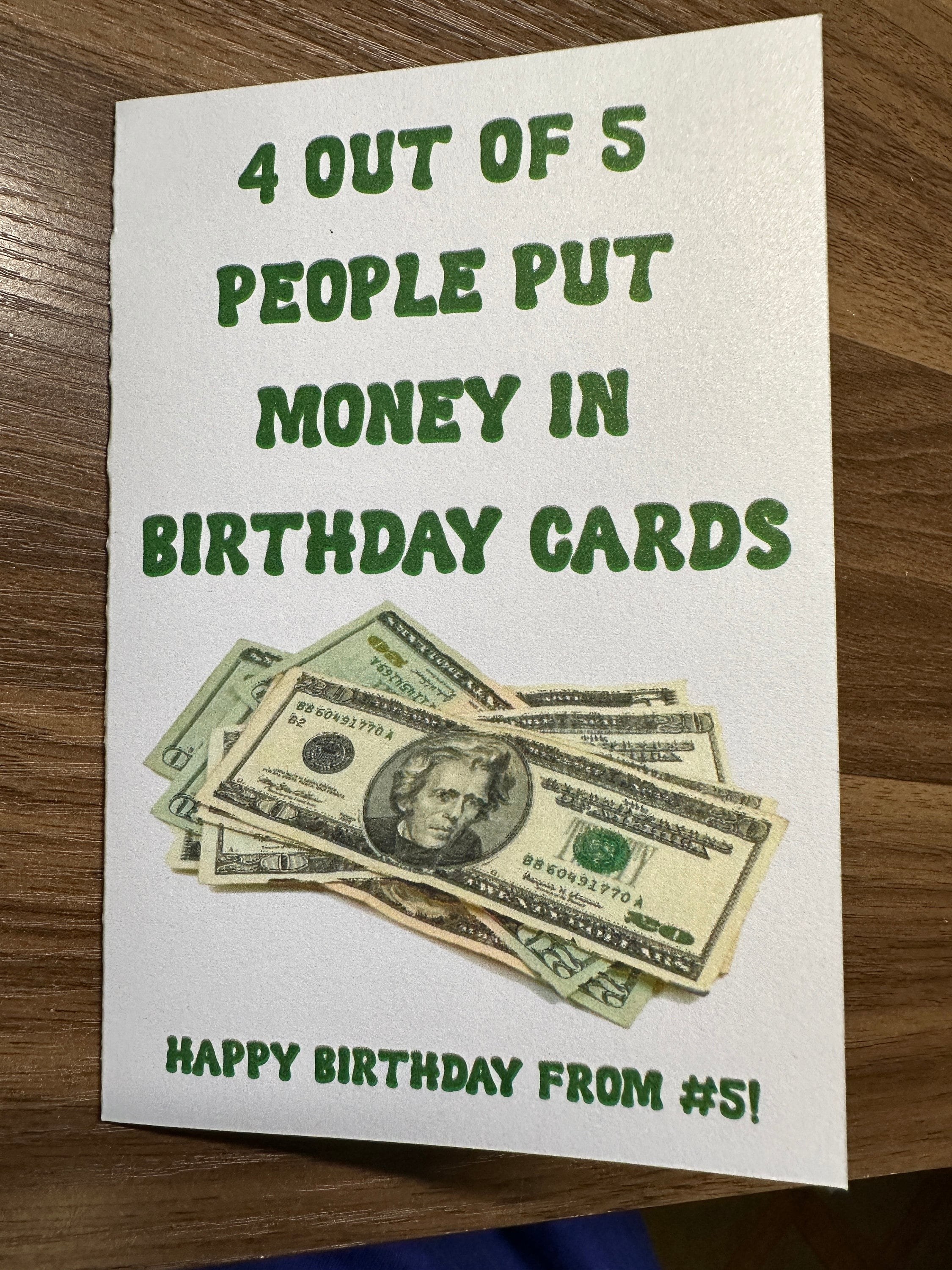 4 out of 5 People Greeting Card