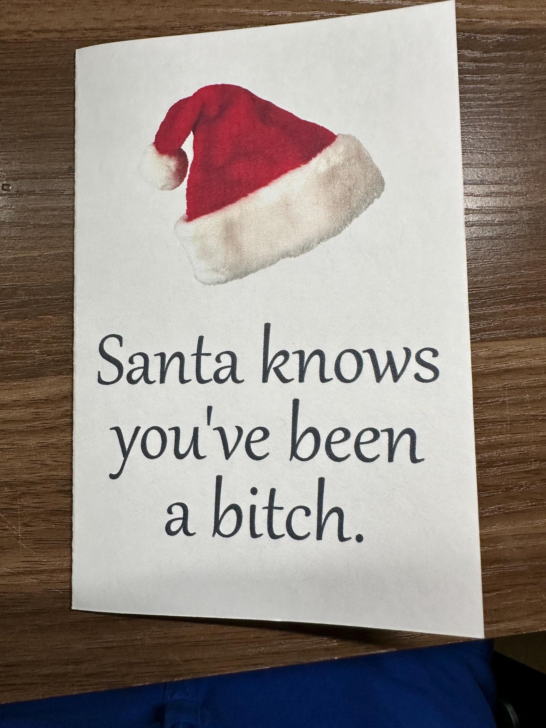 Santa Knows Greeting Card