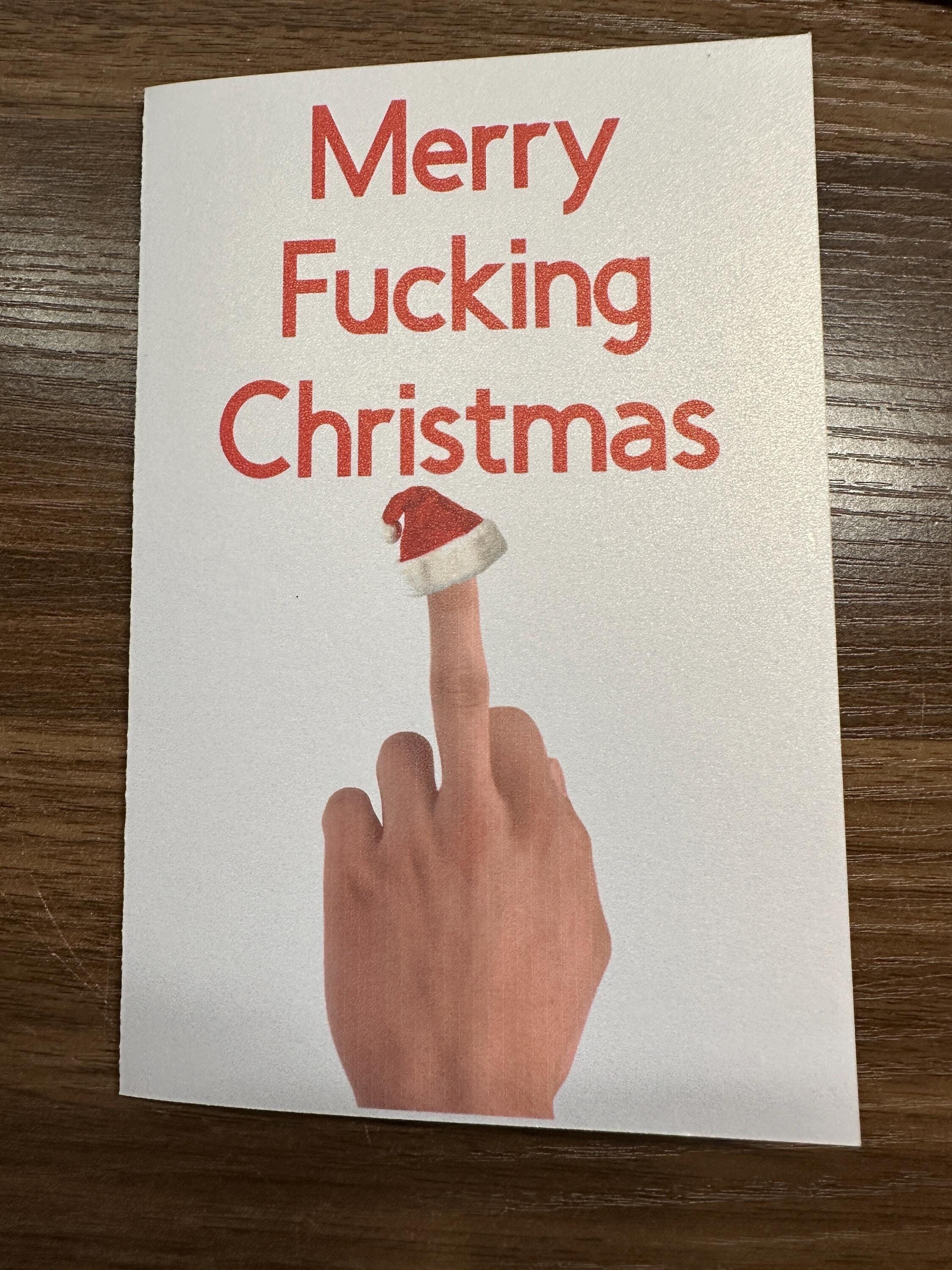 Merry F*cking Christmas Greeting Card