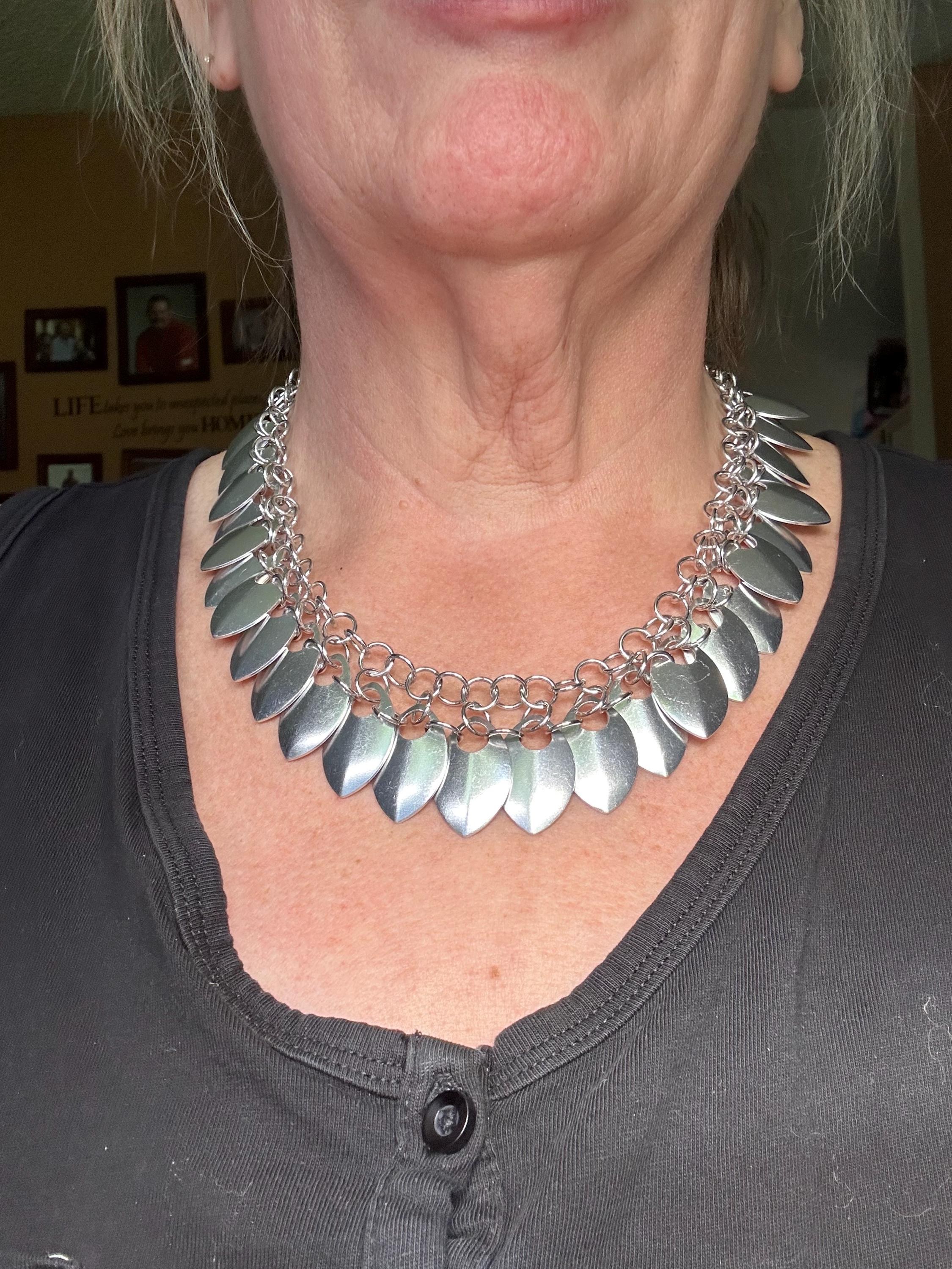 Dangle Dragon Scale Necklace