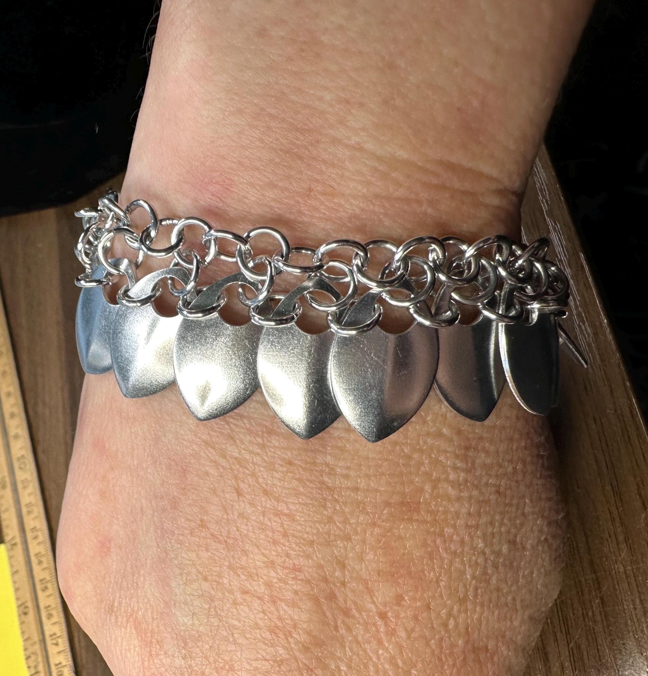Dangle Dragon Scale Bracelet