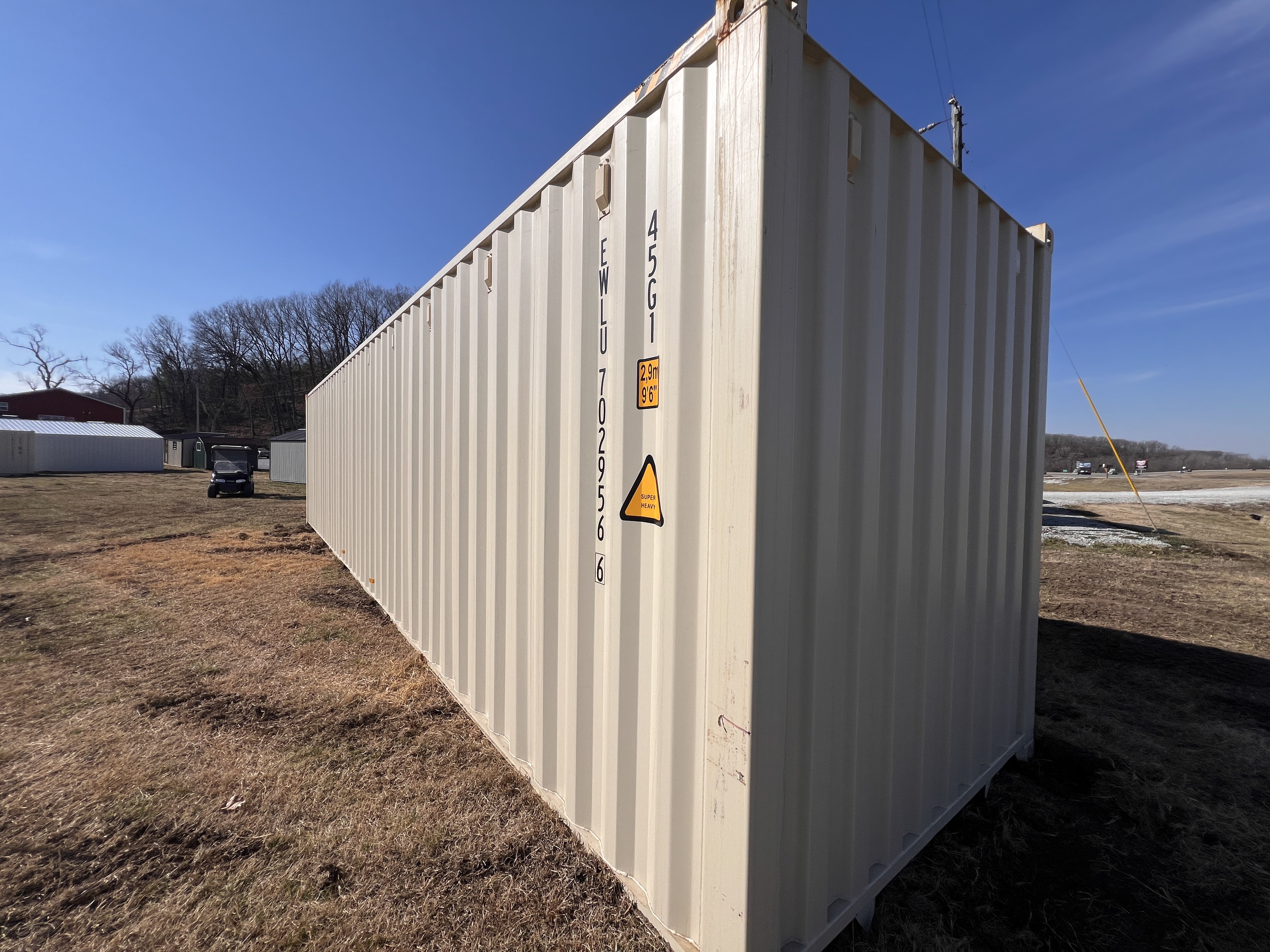 Container cargo doors and loading area at Wood Tech Structures