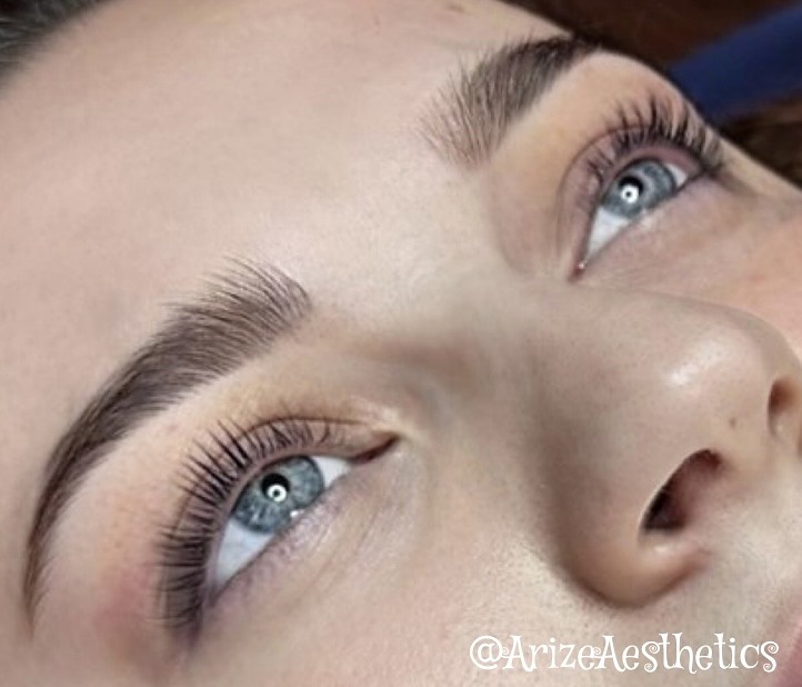 Lash and brow detail from Arize