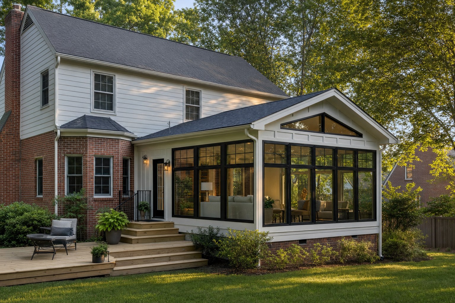 Finished home addition designed for everyday living