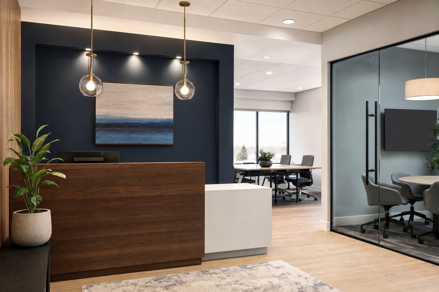 Refined commercial interior