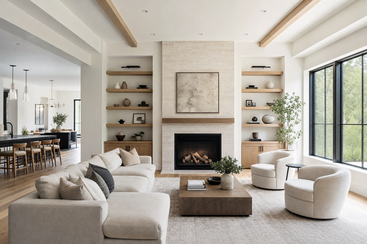 Thoughtfully renovated interior with custom finishes