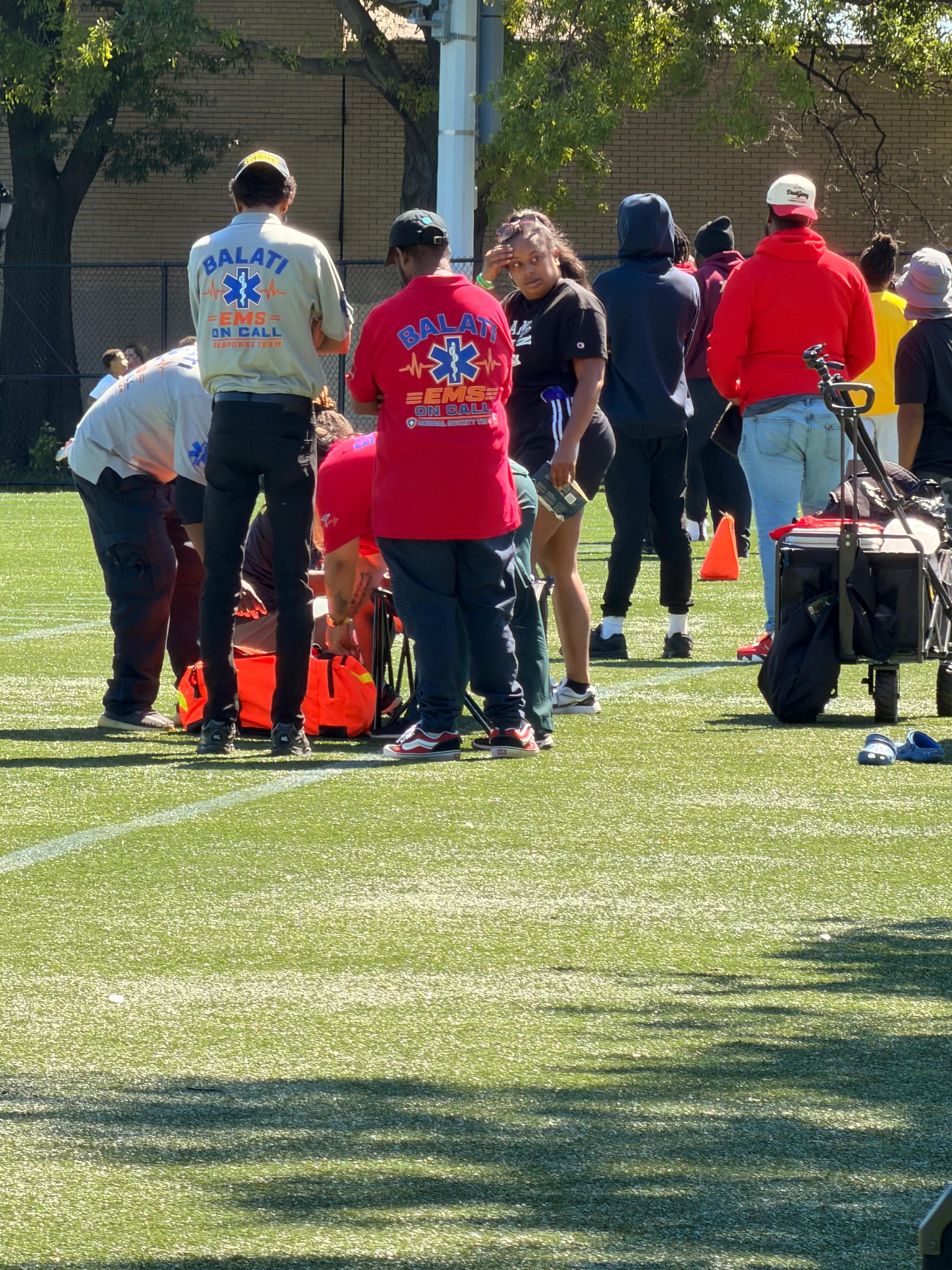 Balati EMS team supporting a community sports event