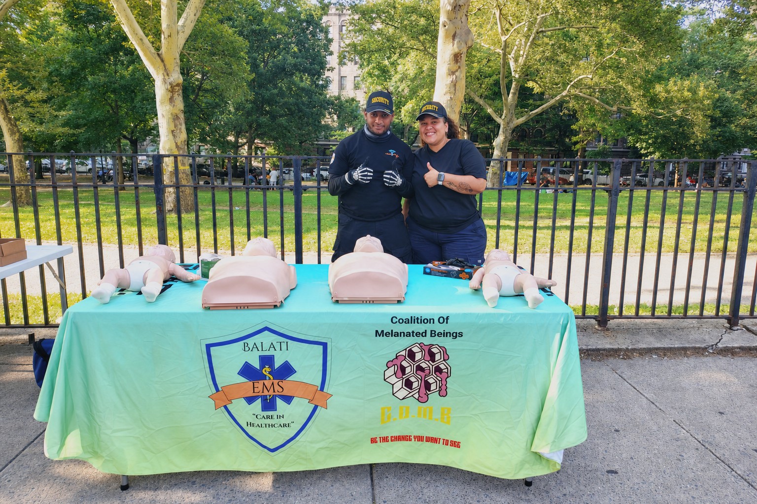 Balati EMS team at a community medical support event