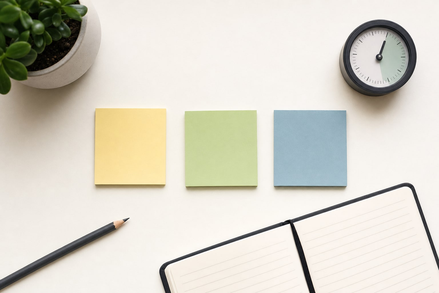 Simple color-coded notes and timer used to prioritize website review tasks