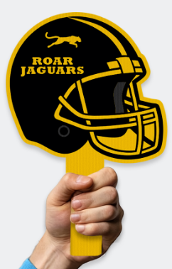 Roar Jaguars custom shaped paddle
