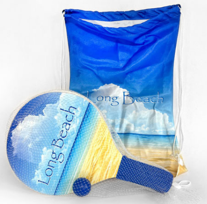 Full-color drawstring bag option