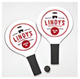 Indoor and outdoor custom paddle ball set with rubber ball