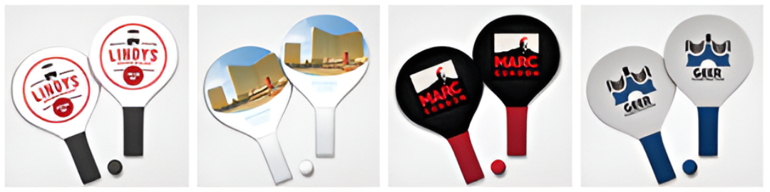 Custom Paddle Ball Set design examples