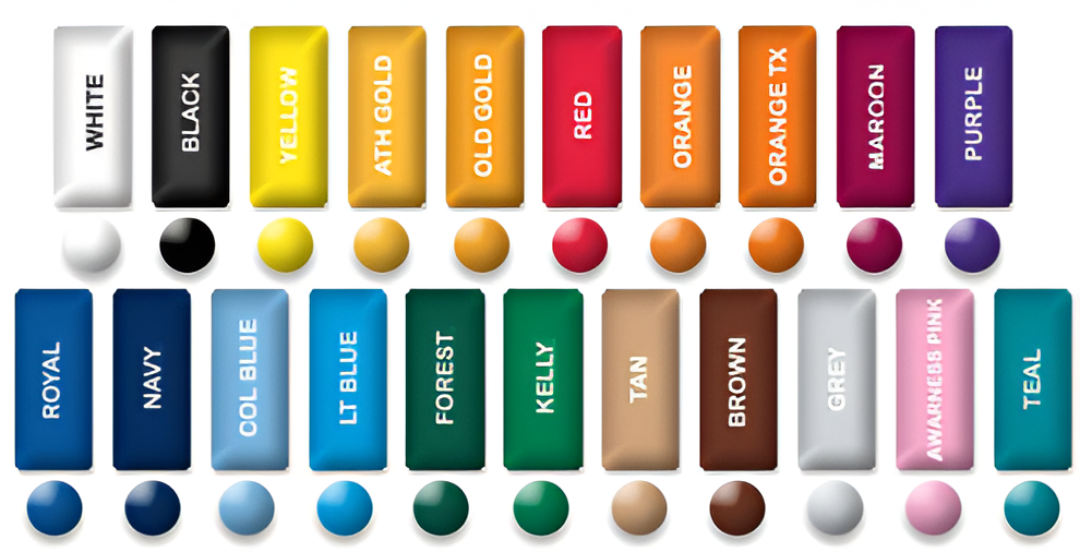 Available handle and ball colors