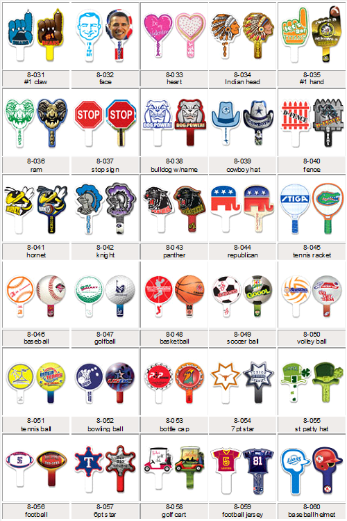 Custom Paddle Fans Design