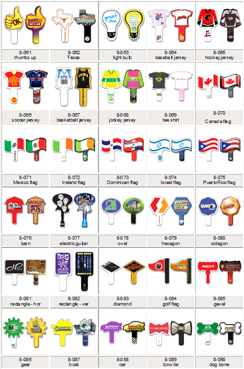 Custom Paddle Fans Catalog