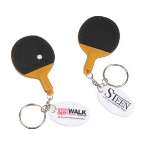 Miniature Ping Pong Paddle Keychain