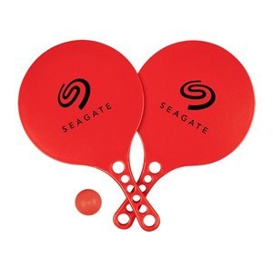 Plastic Beach Paddle Ball Set